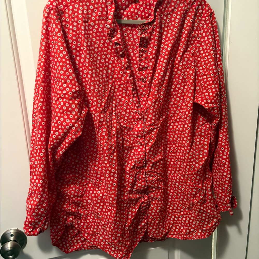 Uniqlo X ines de la Fressange floral blouse XXL gently worn